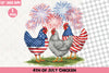 4th of July Chicken Clipart Bundle