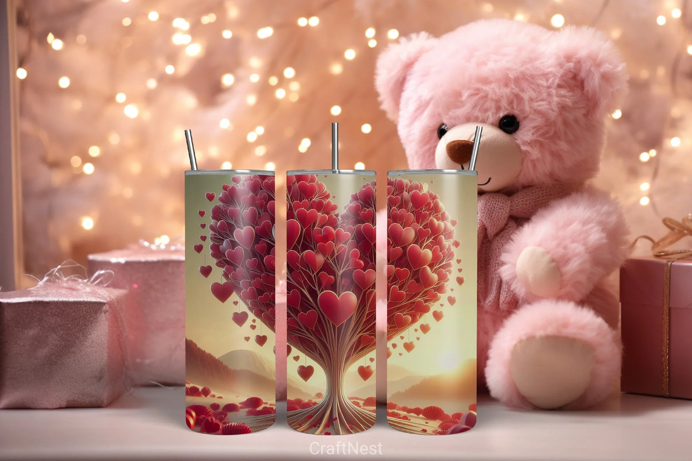 Valentine Tumbler Wrap Bundle 15 - CraftNest - Digital Crafting and Art