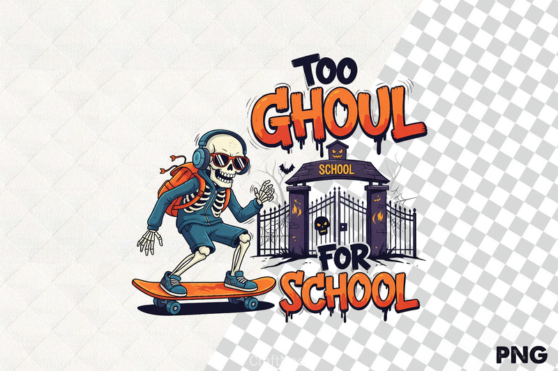 Too Ghoul For School Clipart Bundle - CraftNest - Digital Crafting and Art