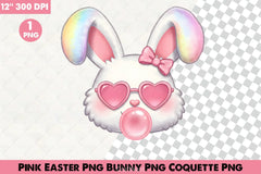 Pink Easter Bunny Clipart Bundle 51 - CraftNest - Digital Crafting and Art