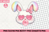 Pink Easter Bunny Clipart Bundle