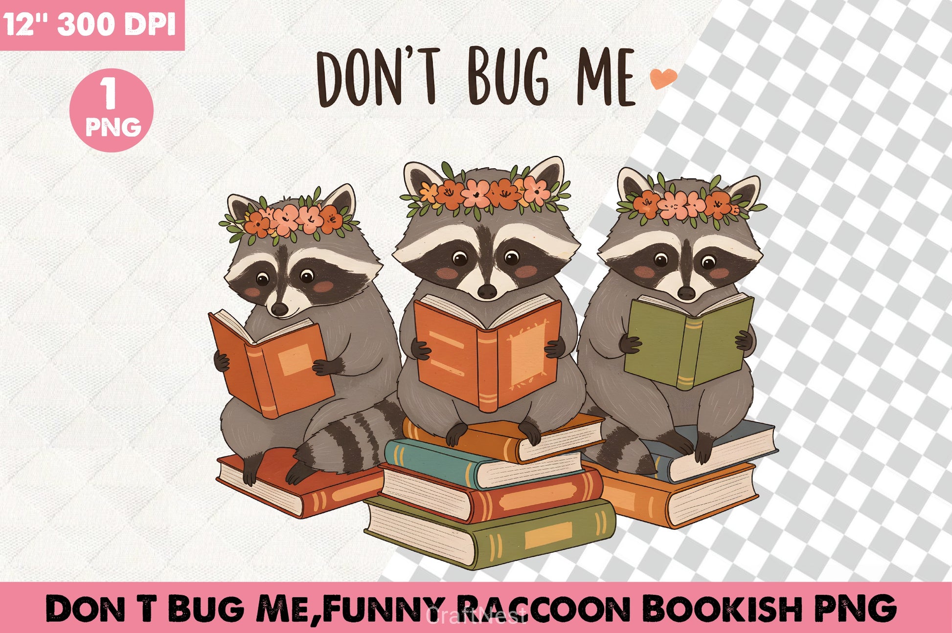 Don‚Äôt Bug Me Raccoon Clipart Bundle 2 - CraftNest - Digital Crafting and Art