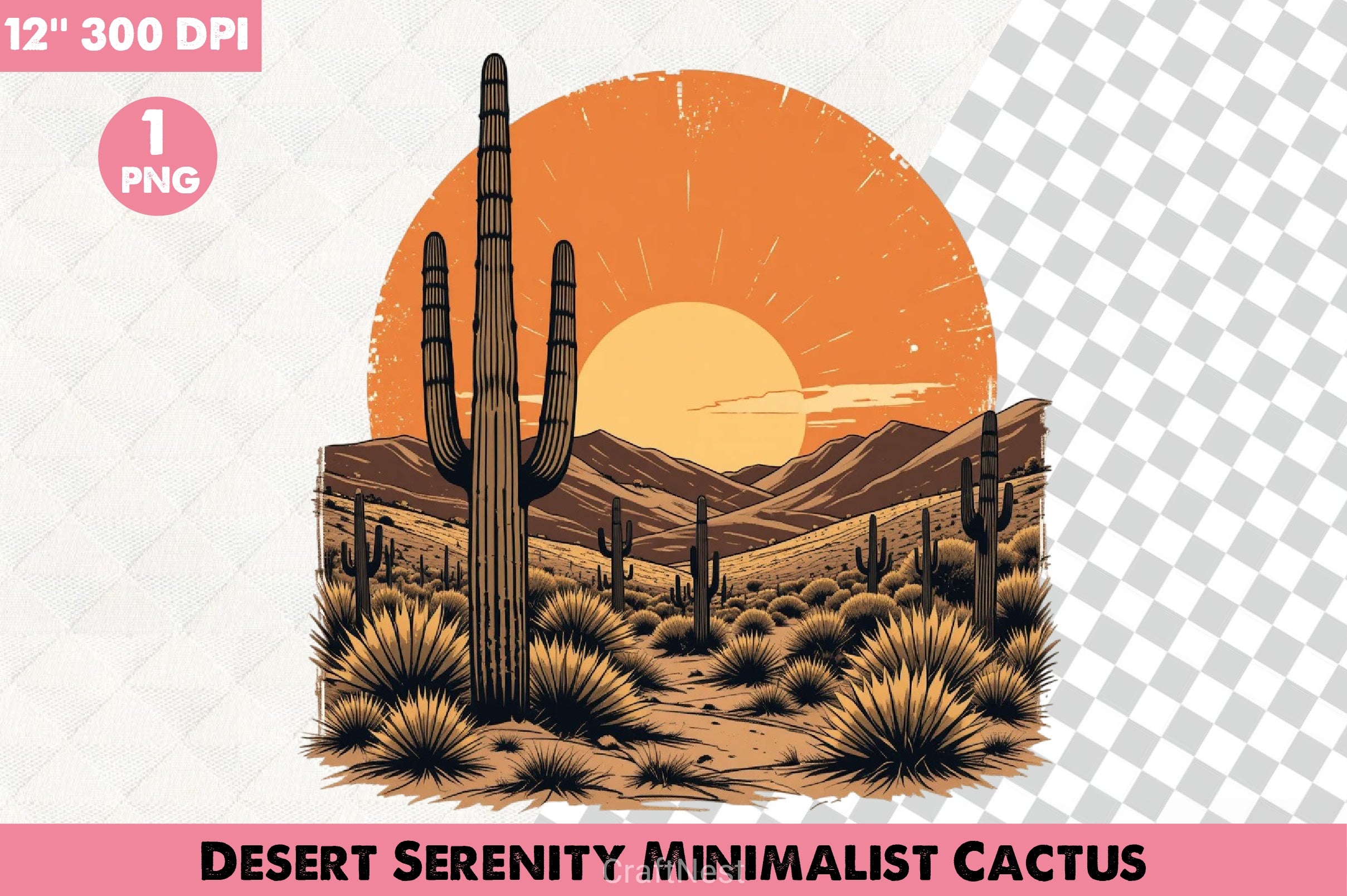 Desert Serenity Cactus Clipart Bundle - CraftNest - Digital Crafting and Art