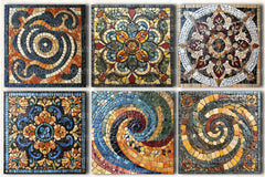 Artisan Mosaic Patterns & Motifs Clipart Bundle - CraftNest - Digital Crafting and Art