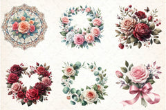 Romantic Roses Mother's Day Clipart Bundle - CraftNest - Digital Crafting and Art