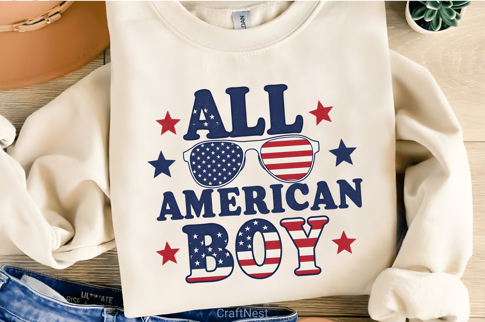 All American Boy Shirt Clipart Bundle - CraftNest - Digital Crafting and Art