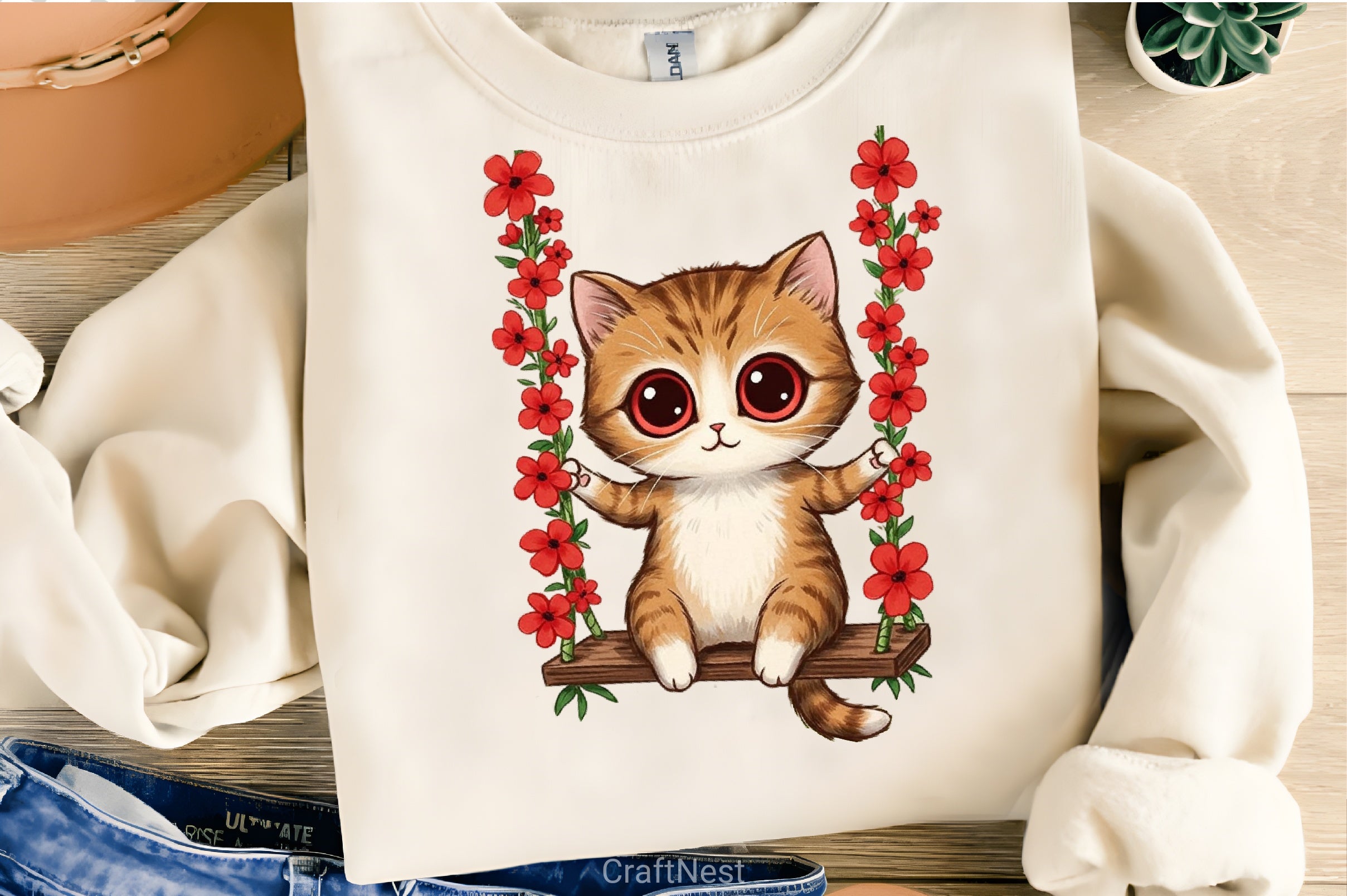 Spring Cat Clipart Bundle 4 - CraftNest - Digital Crafting and Art