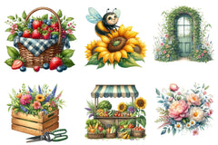 Summer Garden Clipart Bundle 55 - CraftNest - Digital Crafting and Art