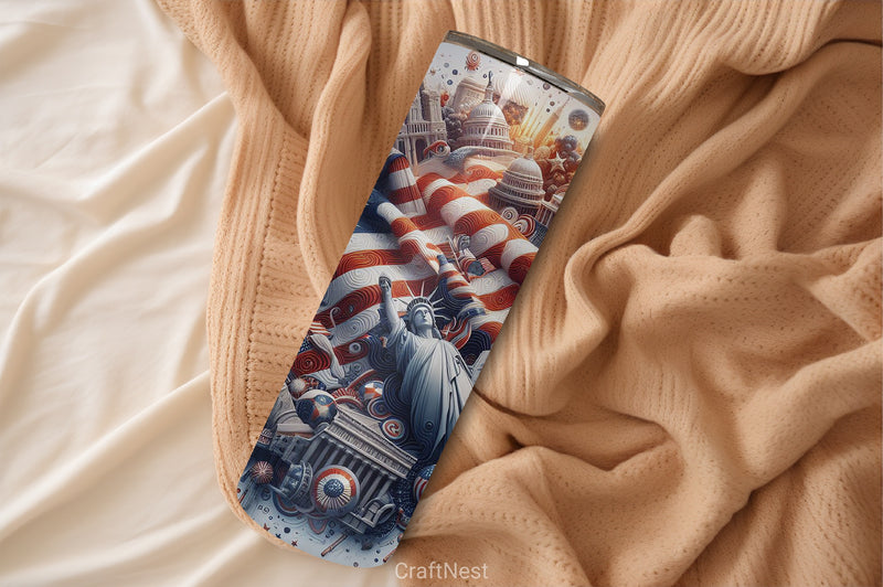 4th of July Tumbler Wrap Bundle 149 - CraftNest - Digital Crafting and Art