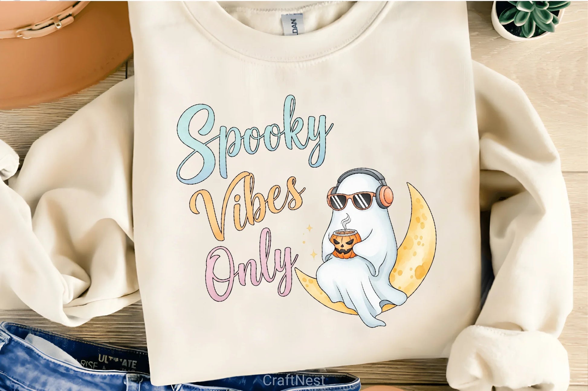 Halloween Ghost Headphones Clipart Bundle - CraftNest - Digital Crafting and Art