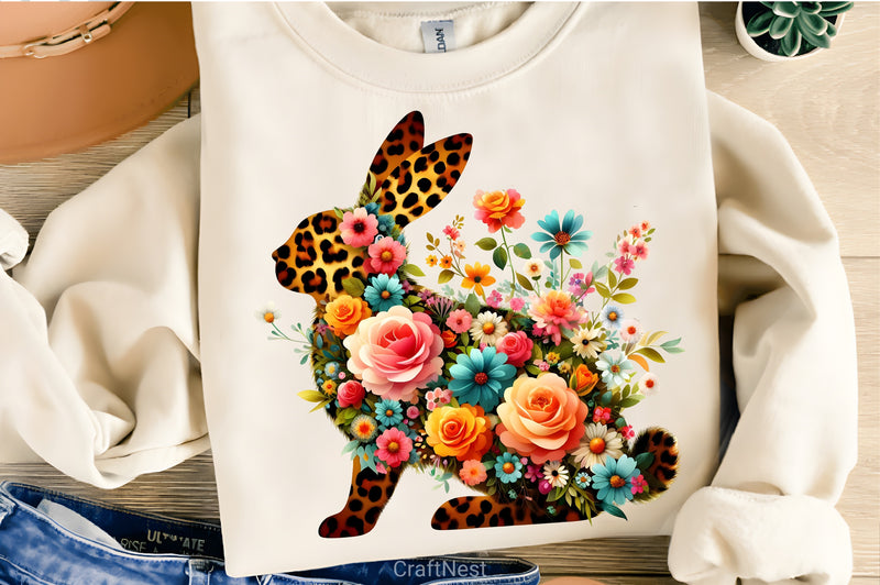 Leopard Bunny Clipart Bundle - CraftNest - Digital Crafting and Art