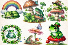 St. Patrick's Day Frog Clipart Bundle 2 - CraftNest - Digital Crafting and Art