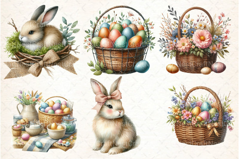 Country Farmhouse Easter Clipart Bundle 2 - CraftNest - Digital Crafting and Art