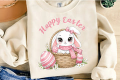 Happy Easter Rabbit Clipart Bundle 4 - CraftNest - Digital Crafting and Art