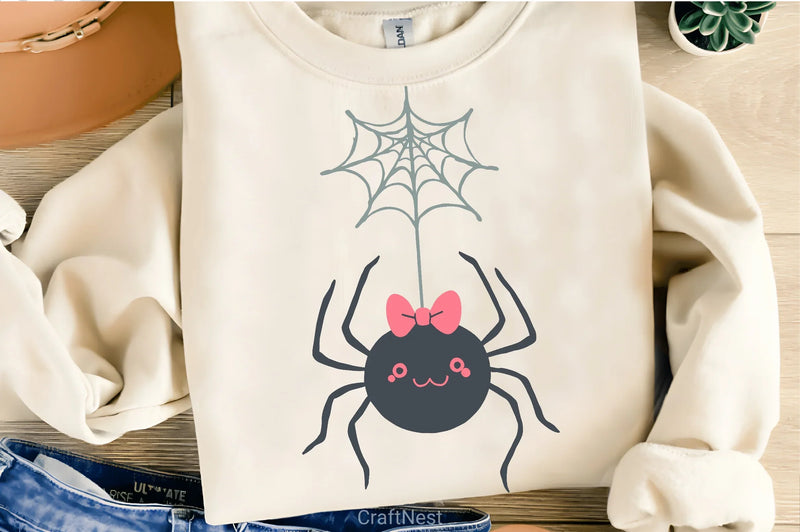 Cute Spider Halloween Clipart Bundle - CraftNest - Digital Crafting and Art