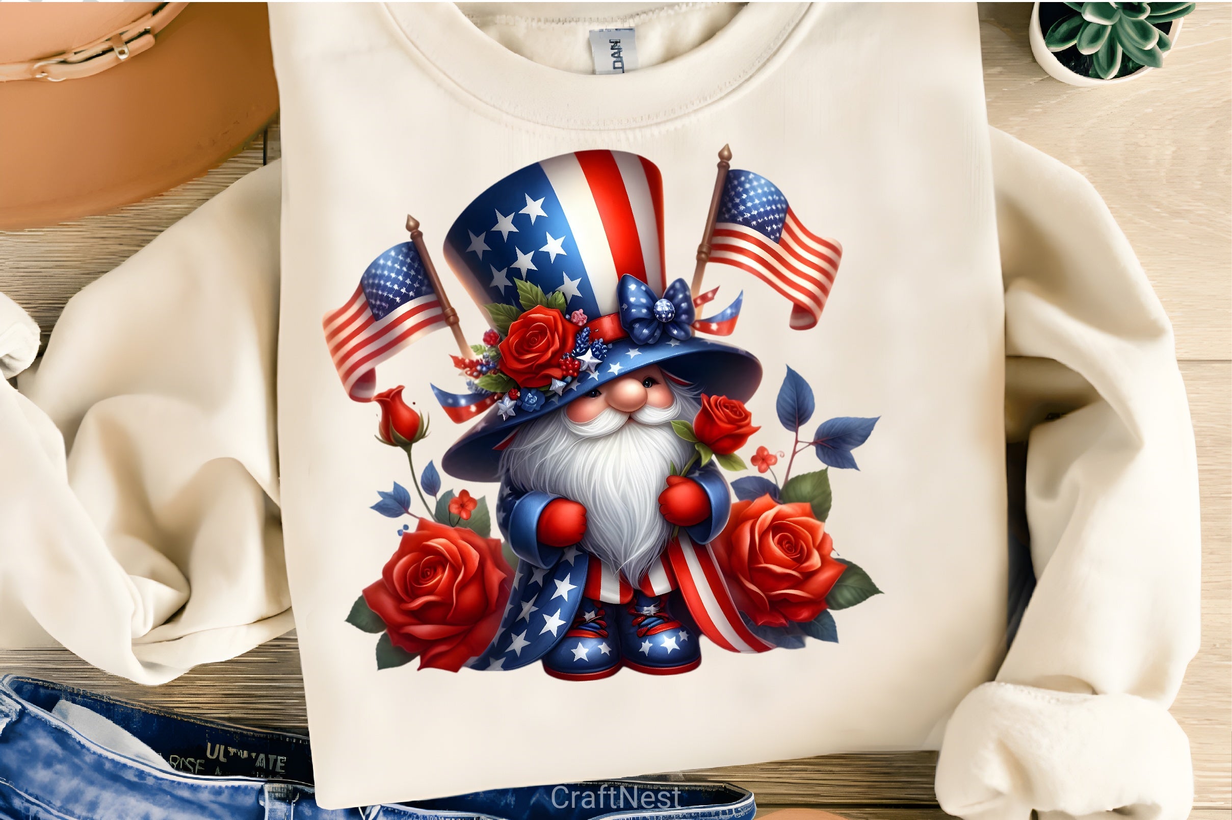 4th of July Gnomes Clipart Bundle 3 - CraftNest - Digital Crafting and Art