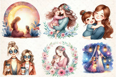 Mother's Day Girl Clipart Bundle 99 - CraftNest - Digital Crafting and Art