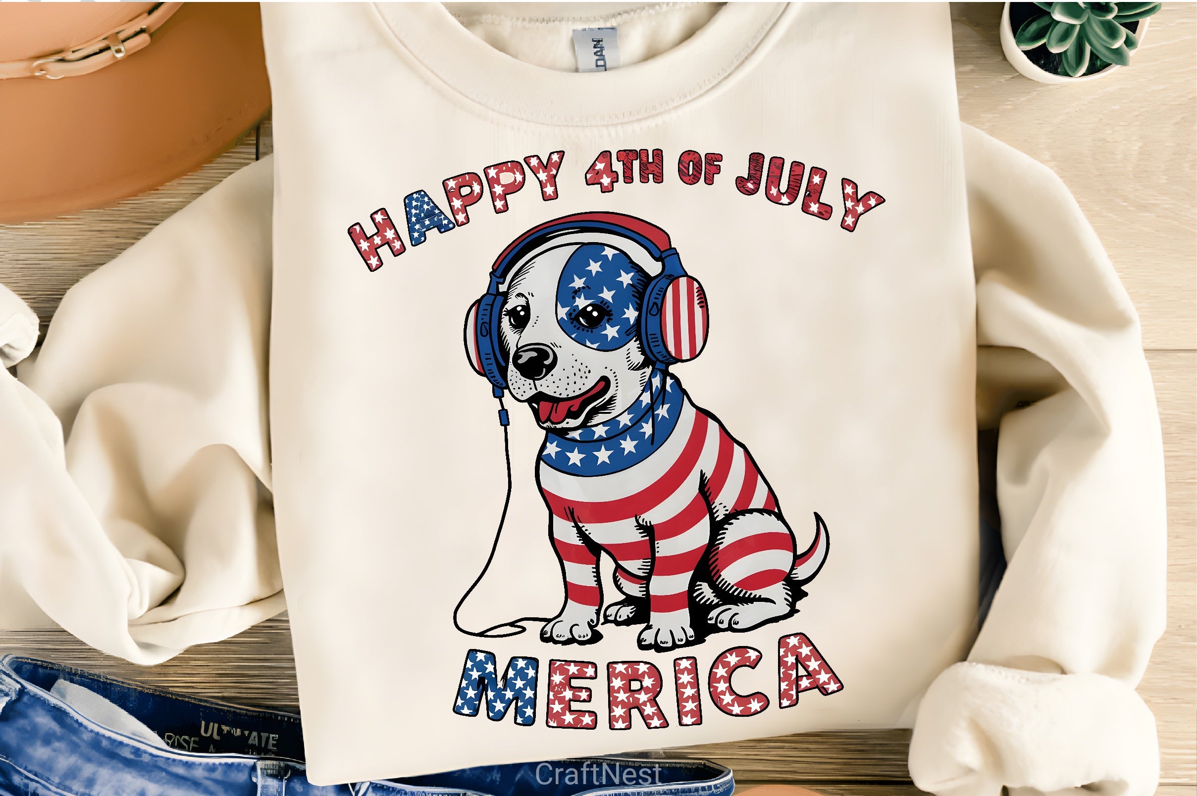 Happy 4th July Dog Clipart Bundle 3 - CraftNest - Digital Crafting and Art