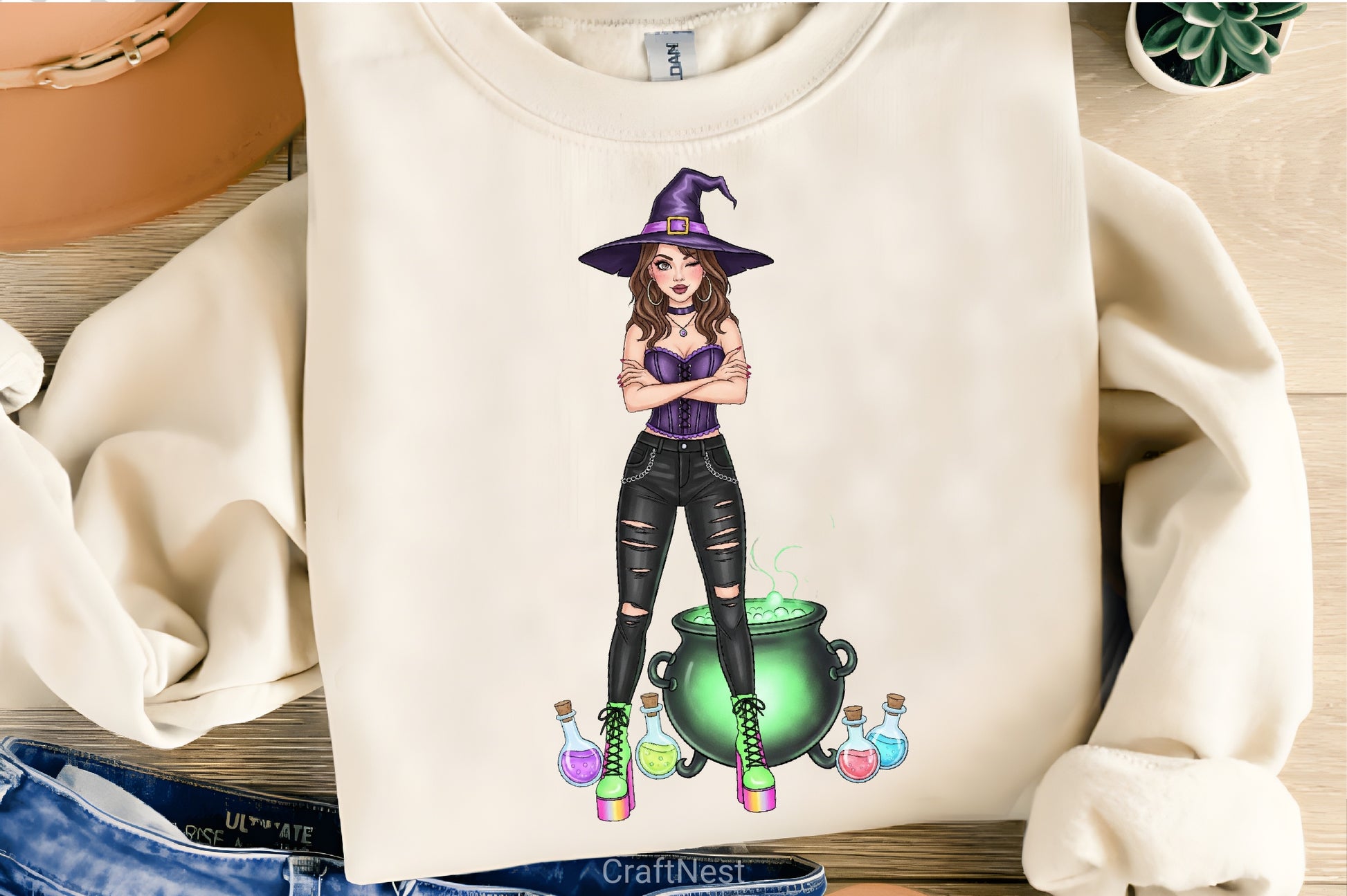 Edgy Witch Cauldron Clipart Bundle - CraftNest - Digital Crafting and Art