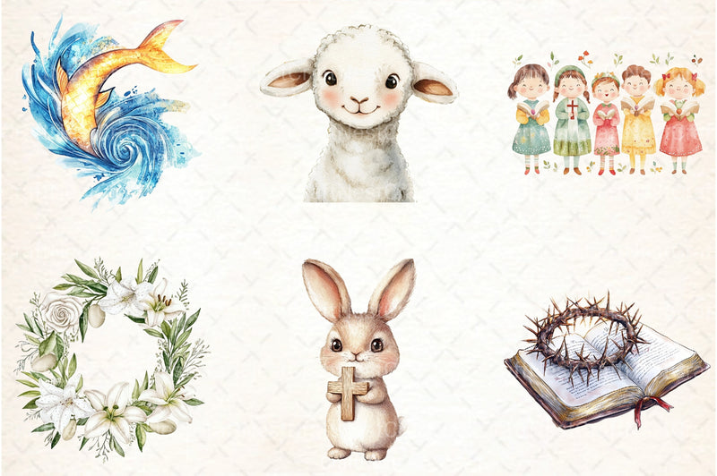 Christian Easter Clipart Bundle Collection - CraftNest - Digital Crafting and Art