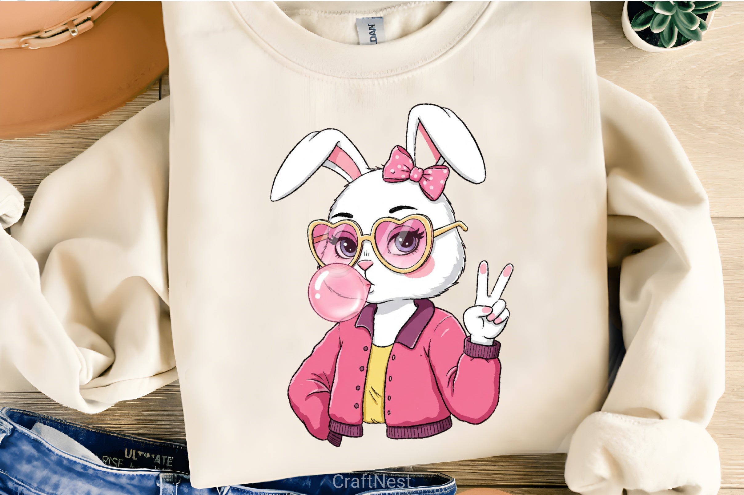 Easter Bunny Coquette Clipart Bundle - CraftNest - Digital Crafting and Art