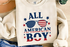 All American Boy Shirt 4th of July Clipart Bundle - CraftNest - Digital Crafting and Art