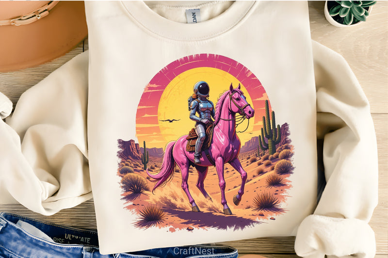 Space Cowboy Retro Sci Fi Clipart Bundle - CraftNest - Digital Crafting and Art