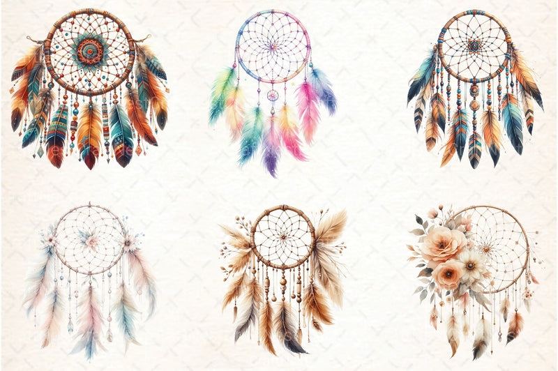 Dreamcatcher Boho Clipart Bundle - CraftNest - Digital Crafting and Art