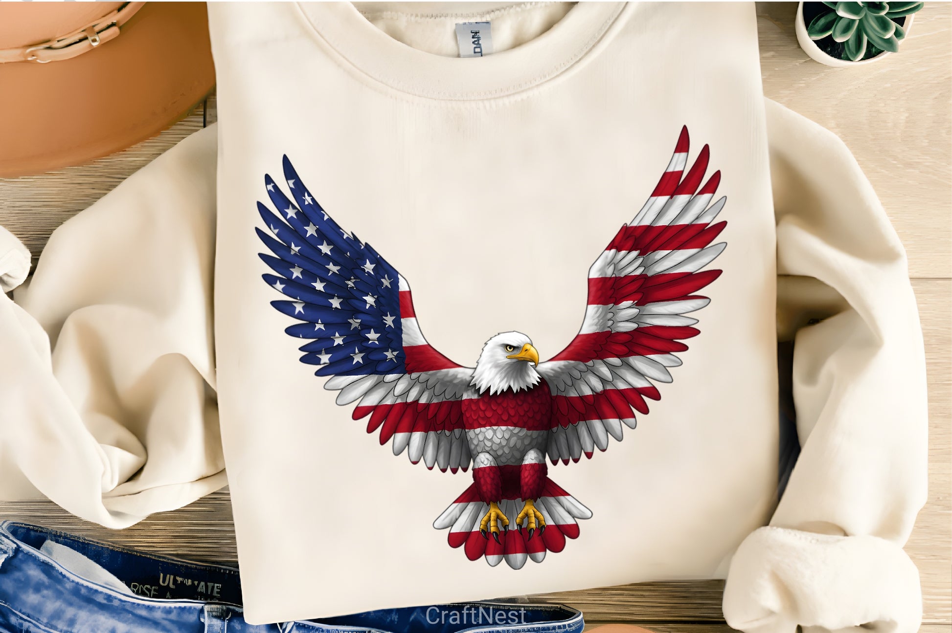 July 4th Eagle Clipart Bundle - CraftNest - Digital Crafting and Art