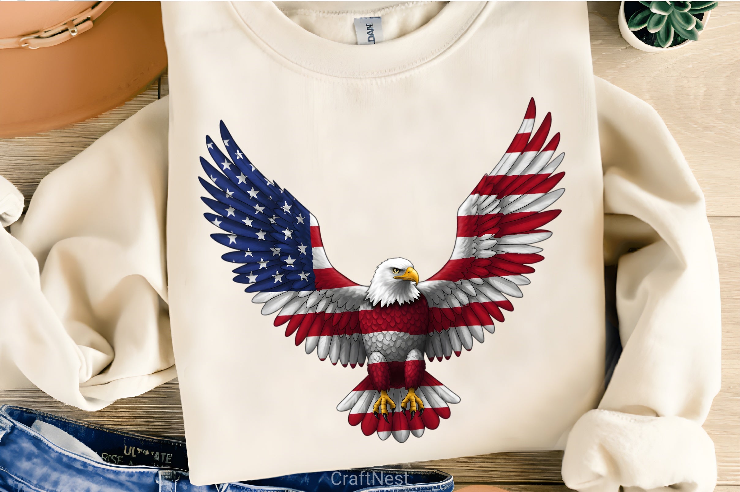 July 4th Eagle Clipart Bundle - CraftNest - Digital Crafting and Art