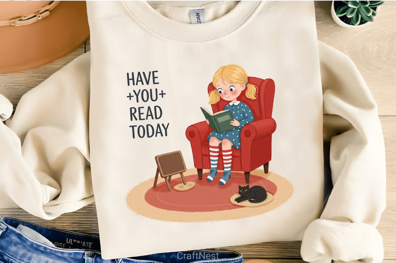 Funny Book Lover Clipart Bundle 55 - CraftNest - Digital Crafting and Art