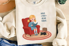 Funny Book Lover Clipart Bundle 6 - CraftNest - Digital Crafting and Art