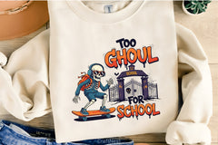 Too Ghoul For School Clipart Bundle - CraftNest - Digital Crafting and Art
