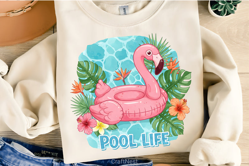 Pool Life Summer Clipart Bundle - CraftNest - Digital Crafting and Art
