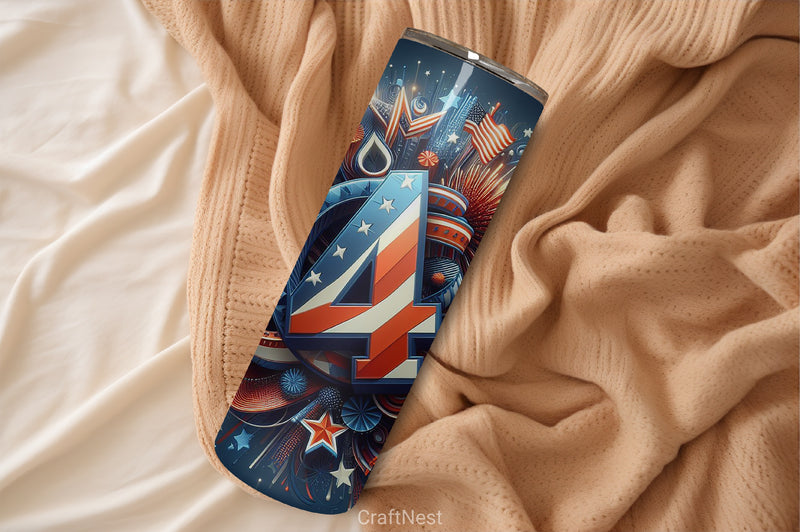 4th of July Tumbler Wrap Bundle 24 - CraftNest - Digital Crafting and Art