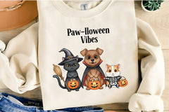 Cute Halloween Pets Clipart Bundle - CraftNest - Digital Crafting and Art