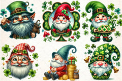 St. Patrick's Day Gnome Clipart Bundle - CraftNest - Digital Crafting and Art
