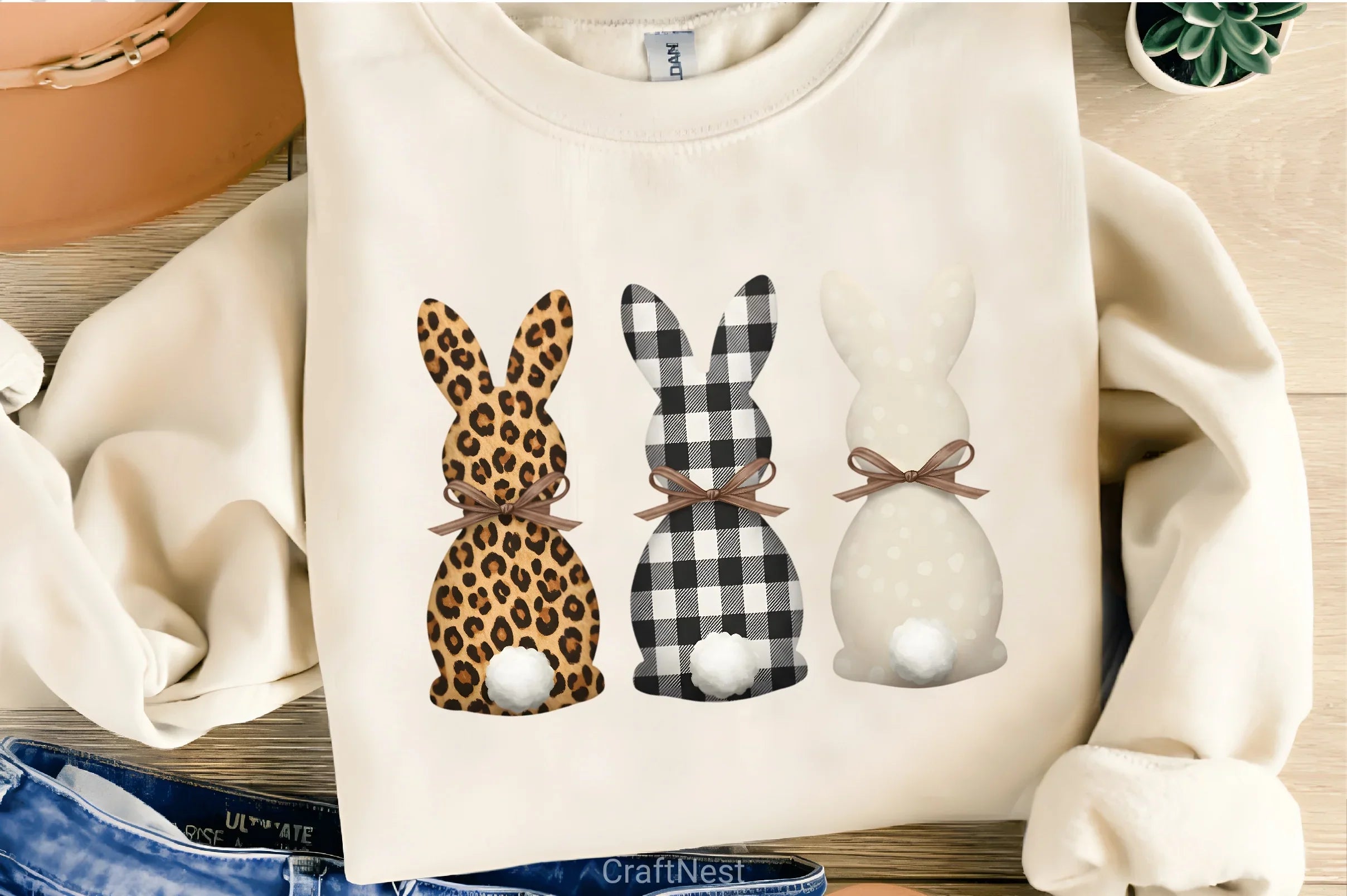 Girly Easter Bunny Clipart Bundle 41 - CraftNest - Digital Crafting and Art