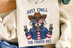 Funny Raccoon 4th of July Clipart Bundle - CraftNest - Digital Crafting and Art
