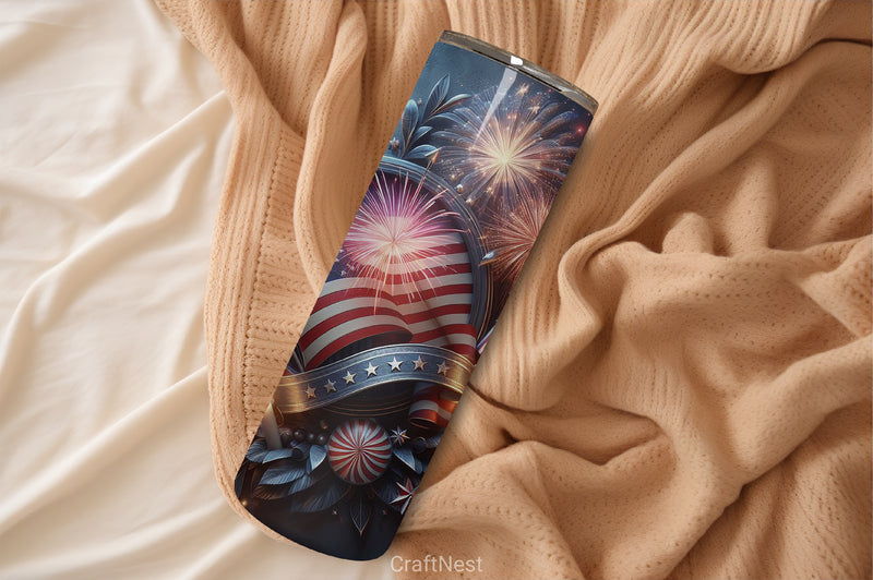 4th of July Tumbler Wrap Bundle 40 - CraftNest - Digital Crafting and Art