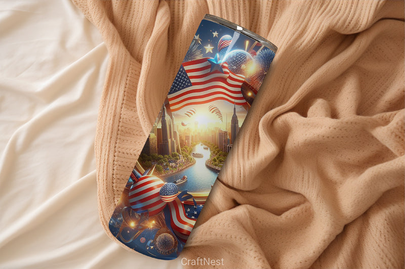 4th of July Tumbler Wrap Bundle 16 - CraftNest - Digital Crafting and Art