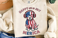 Happy 4th July Dog Clipart Bundle - CraftNest - Digital Crafting and Art