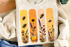 Bee Themed Stripe Clipart Bundle - CraftNest - Digital Crafting and Art