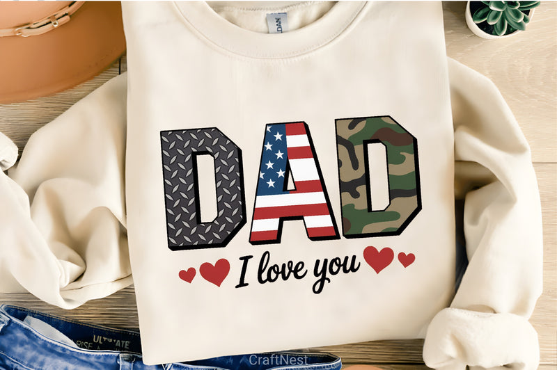 Father's Day Bold Dad Design Clipart Bundle - CraftNest - Digital Crafting and Art