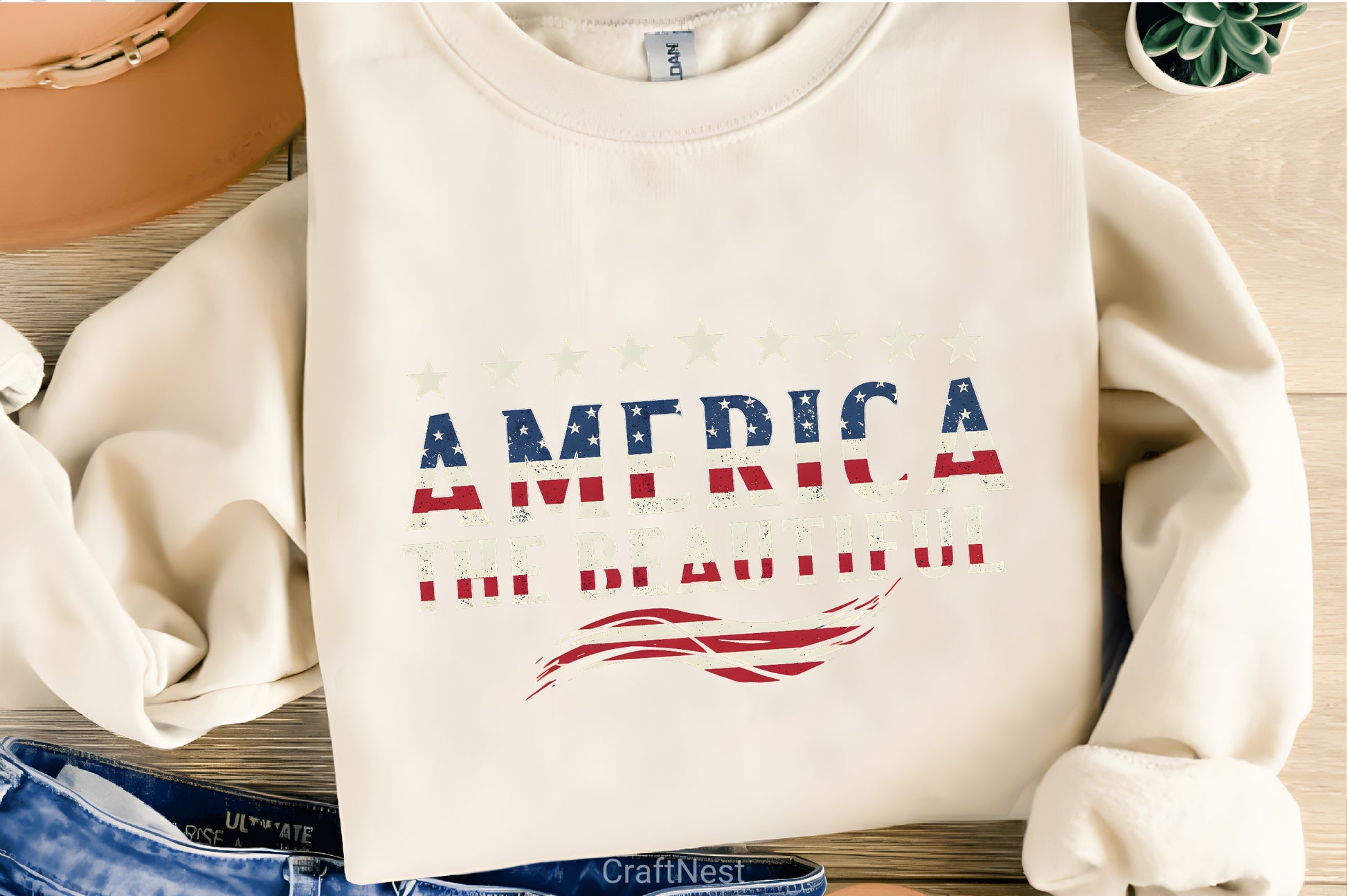 America The Beautiful Shirt Clipart Bundle - CraftNest - Digital Crafting and Art