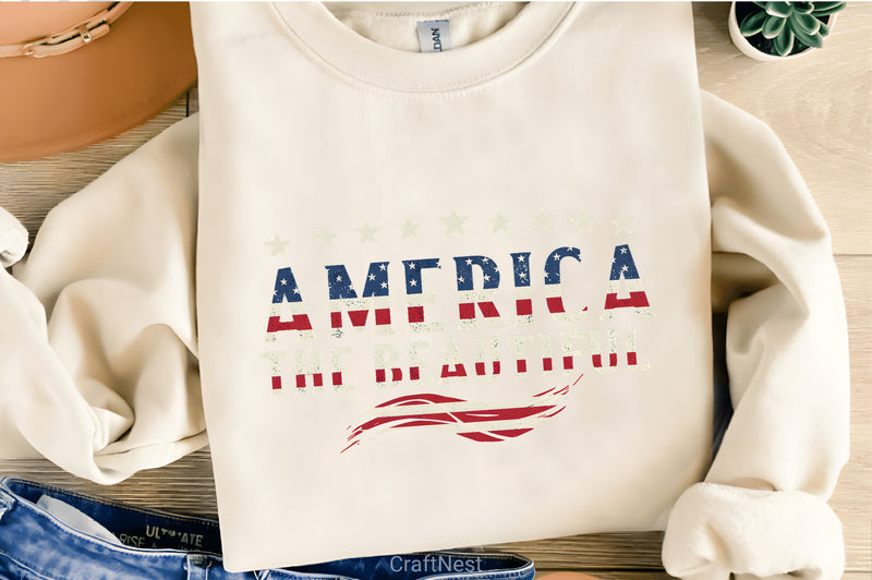 America The Beautiful Shirt Clipart Bundle - CraftNest - Digital Crafting and Art
