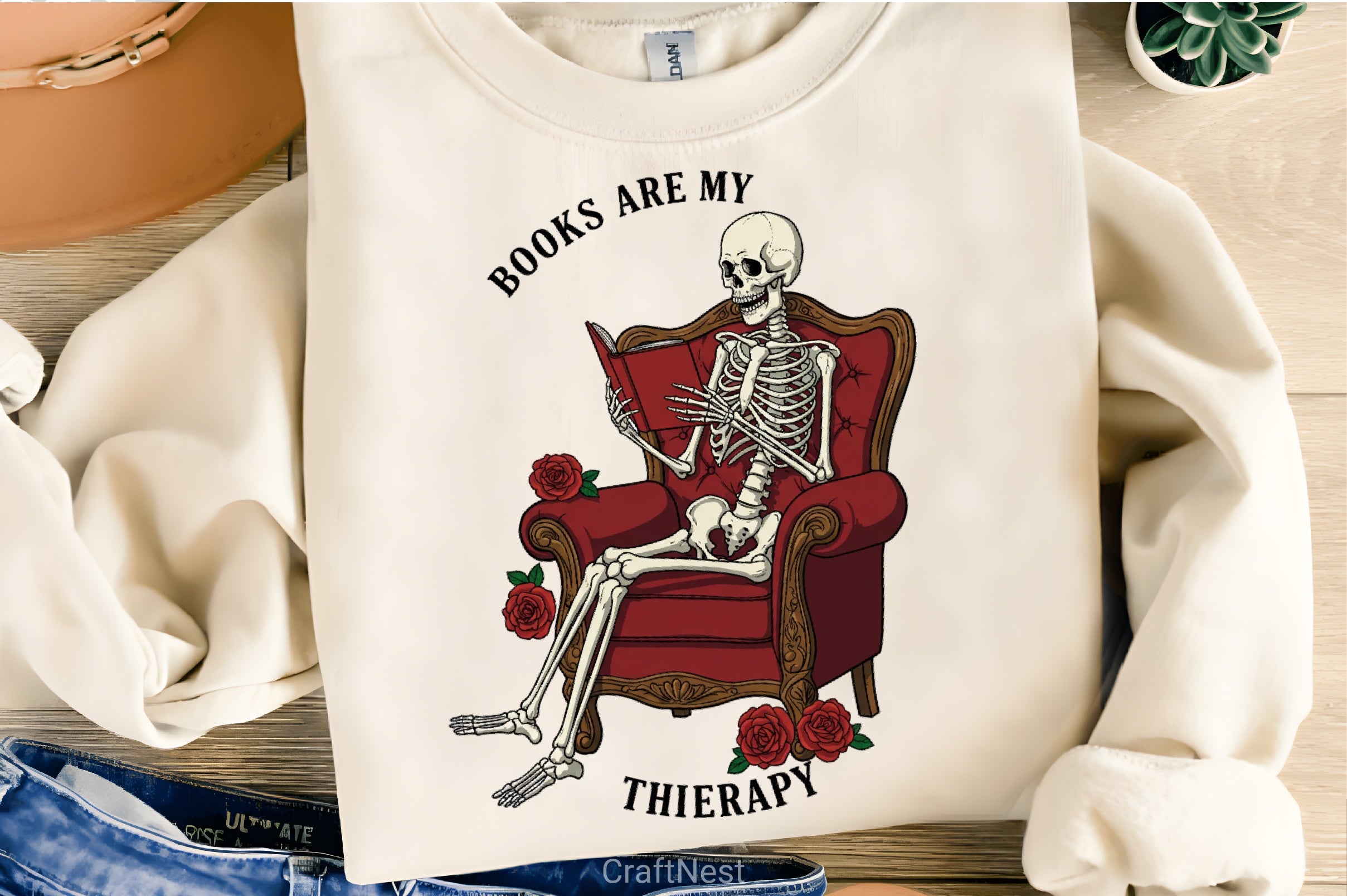 Book Therapy Funny Lover Clipart Bundle - CraftNest - Digital Crafting and Art