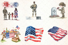 Memorial Day Clipart Bundle 27 - CraftNest - Digital Crafting and Art