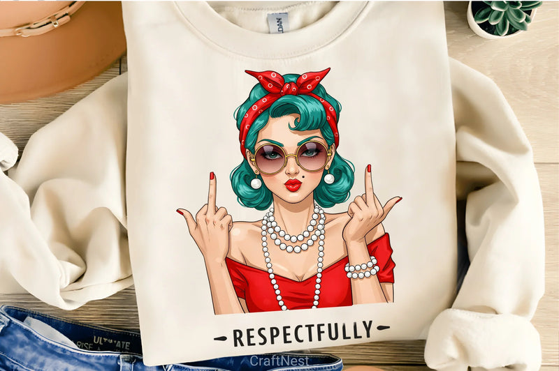 Respectful Middle Finger Clipart Bundle 1 - CraftNest - Digital Crafting and Art