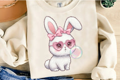 Glitter Easter Bunny Clipart Bundle - CraftNest - Digital Crafting and Art